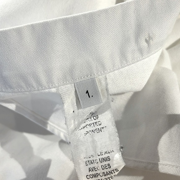 Thom Browne White Long-Sleeve Point-Collar Armband Oxford Shirt - Picture 12 of 13